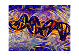DNA Strand Artwork
