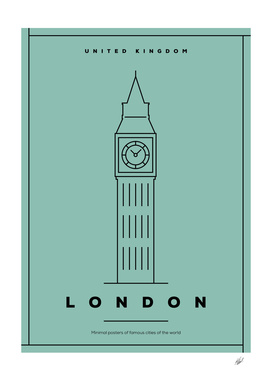 Minimal London City Posters