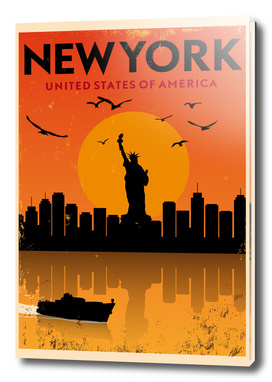 Retro New York Poster