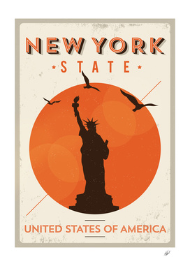 Vintage New York Poster Design