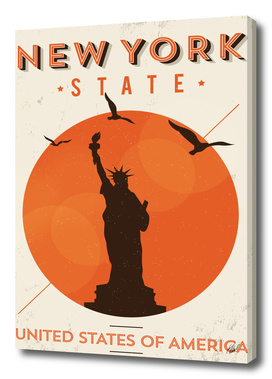 Vintage New York Poster Design