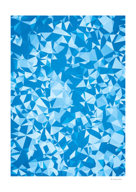 geometric triangle pattern abstract in blue