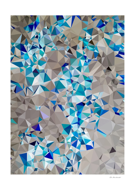 geometric triangle pattern abstract in blue and black