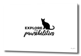 Explore the Pawsibilities Cat Silhouette
