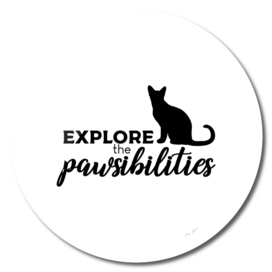 Explore the Pawsibilities Cat Silhouette
