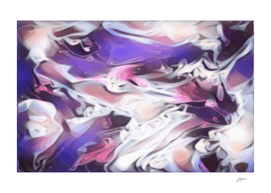 Holly - pink purple white abstract swirls