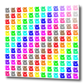 Rainbow Cats Pattern