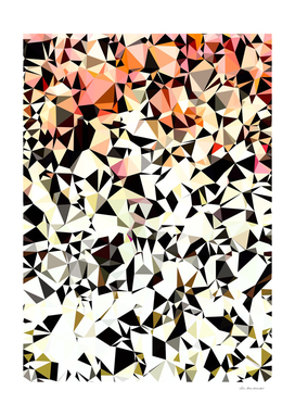 geometric triangle abstract in pink brown and black