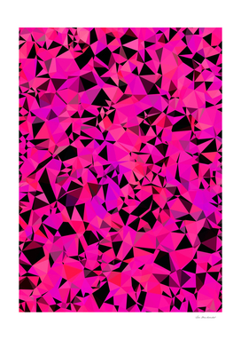 geometric triangle abstract in pink and black