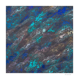 painting texture abstract in blue and black