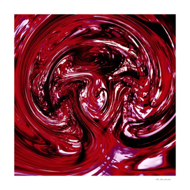 spiral line painting texture in red