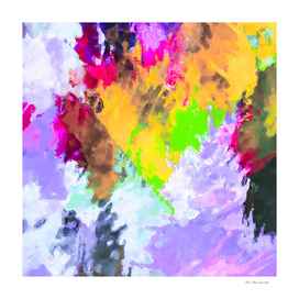 splash painting texture abstract in pink purple green yellow