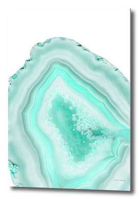 Soft Turquoise Agate Dream #1 #gem #decor #art