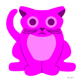 Sad Purple Cat