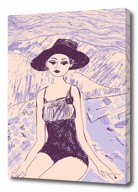 Woman on the beach 9