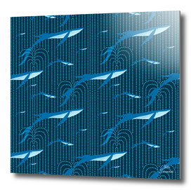 Whale-rain blue