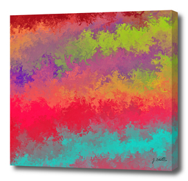 Liquid rainbow, abstract painting
