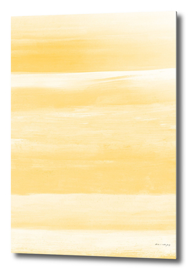 Yellow Watercolor Abstract Minimalism #1 #minimal #painting