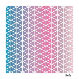 Six color chalky pastel triangles pattern texture
