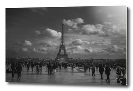 Eiffel tower Black and White