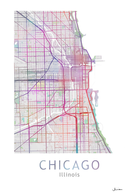 Chicago Map Color