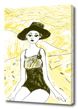 Woman on the beach 10