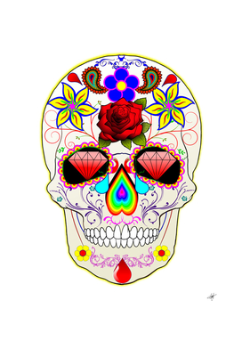 mexican sugar skull day dead