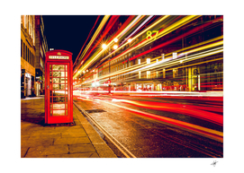 telephone booth red london england