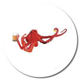Red Octopus Beer Lover