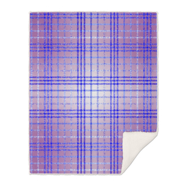 Thin Blue and Purple Speckled Tartan Pattern