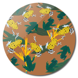 Tropical Frogs Pattern
