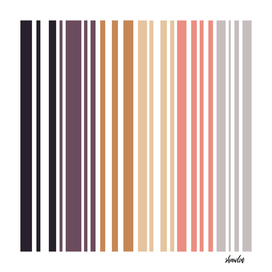 Earth colored pinstripes in soft murky colors