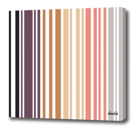 Earth colored pinstripes in soft murky colors