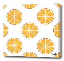 Orange slice fruit pattern Citrus
