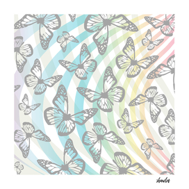 Butterflies and swirls