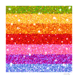 rainbow glitter pattern