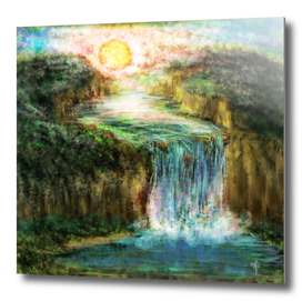 waterfall painting 1