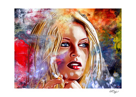 Brigitte Bardot Painted