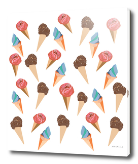 Ice creams pattern