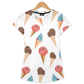 Ice creams pattern