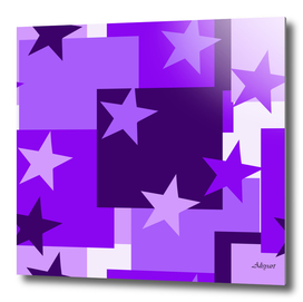 purple stars pattern shape