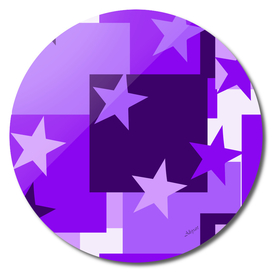purple stars pattern shape