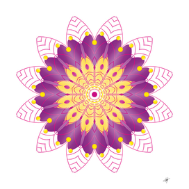 mandala stained flower drawing