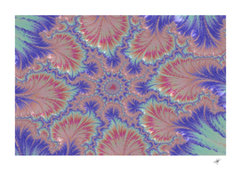 purple splat fractal art