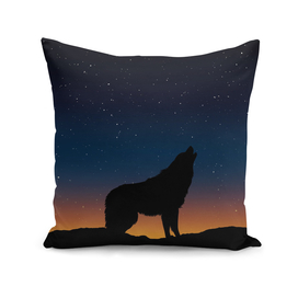 wolf silhouette