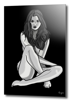 Selena Gomez nude digital portrait