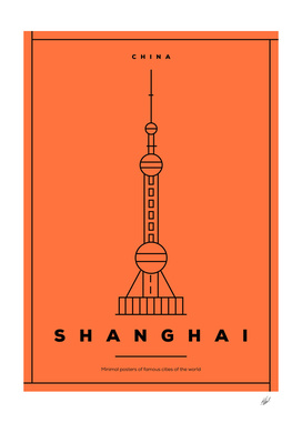 Minimal Shanghai City Poster