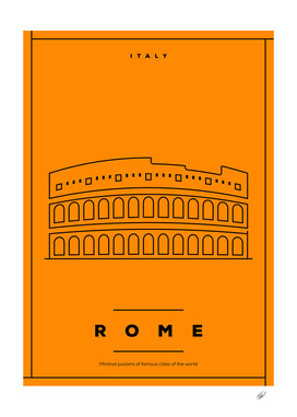 Minimal Rome City Poster