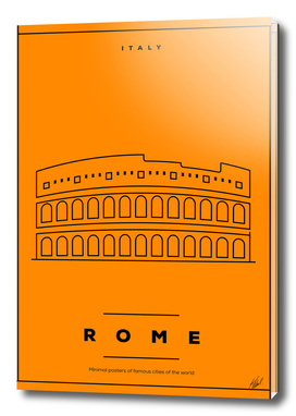 Minimal Rome City Poster