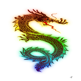 dragon tattoo chinese colorful